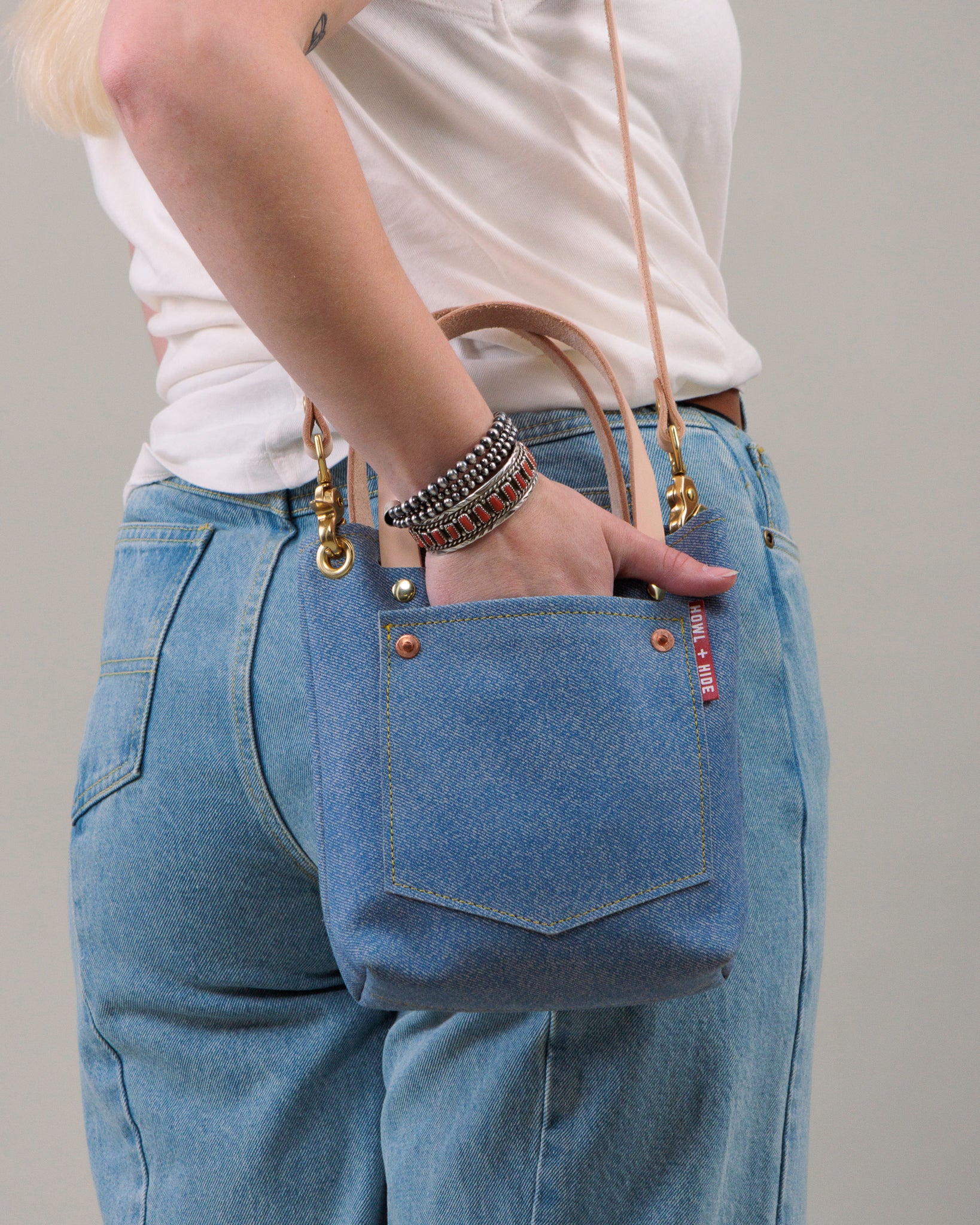 Mini Shelby Tote- Denim Days