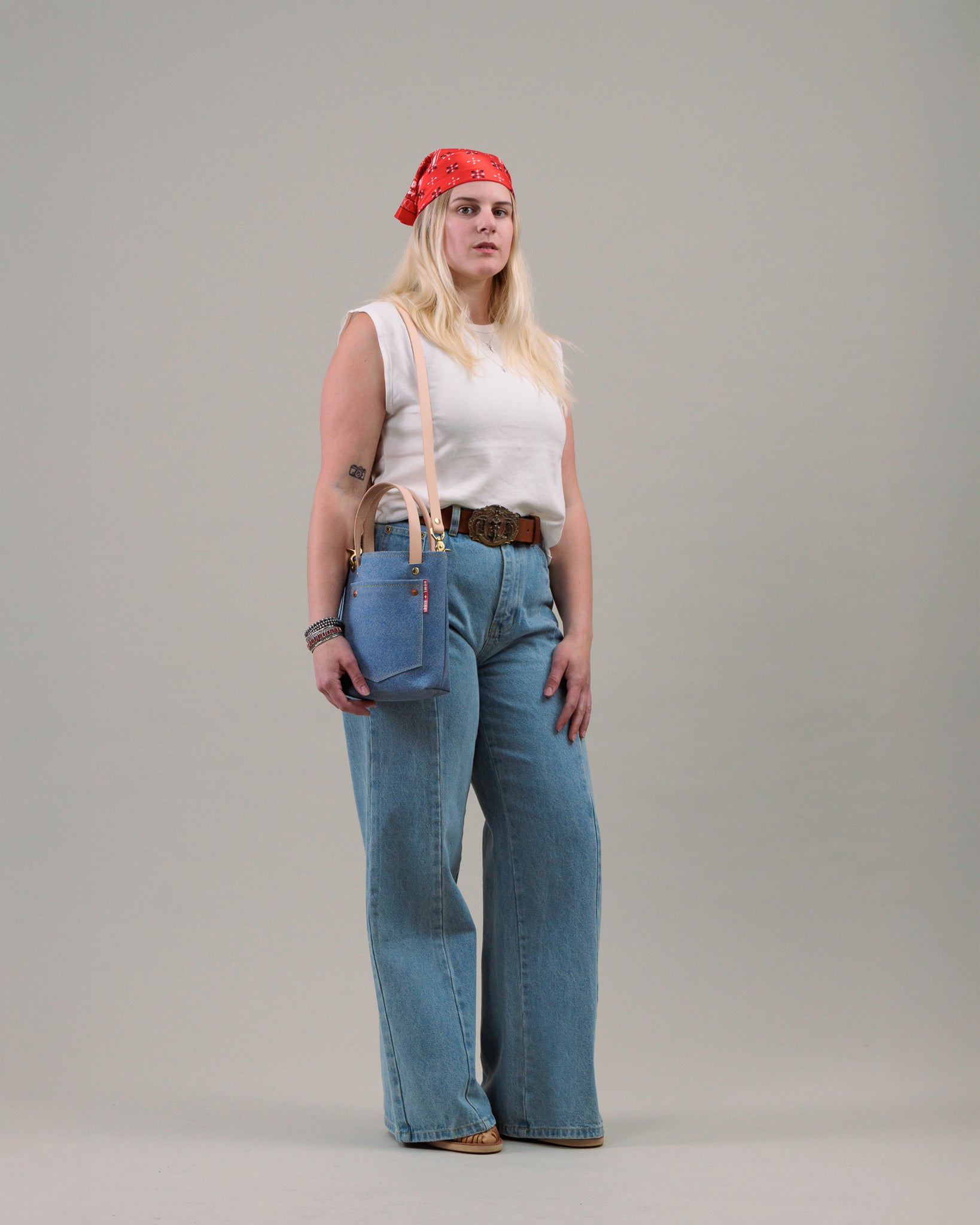 Mini Shelby Tote- Denim Days