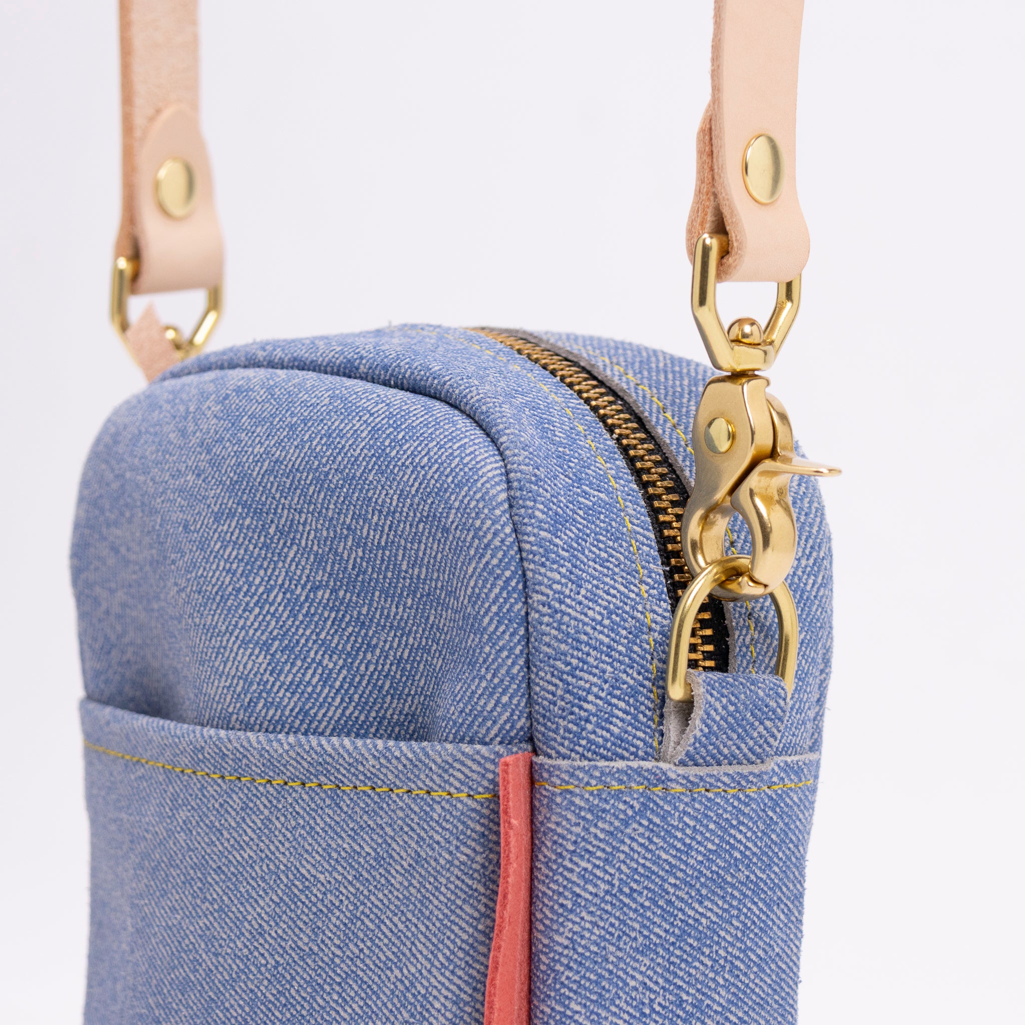 Vertical Sling Bag- Denim Days