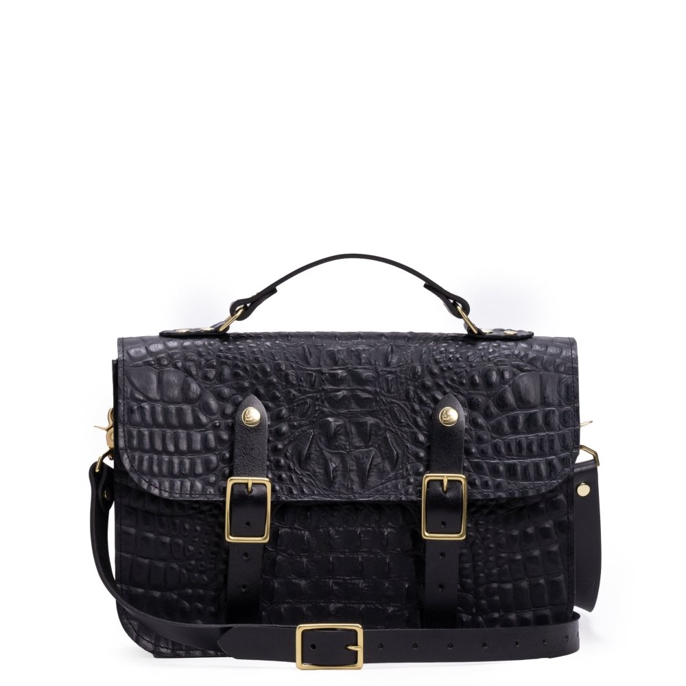 Madison Satchel - Crocodile - Howl + Hide