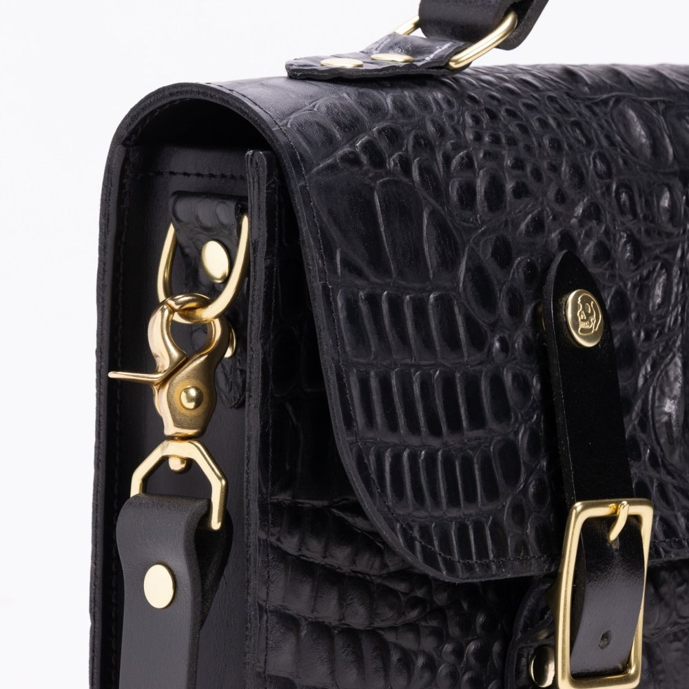 Madison Satchel - Crocodile - Howl + Hide