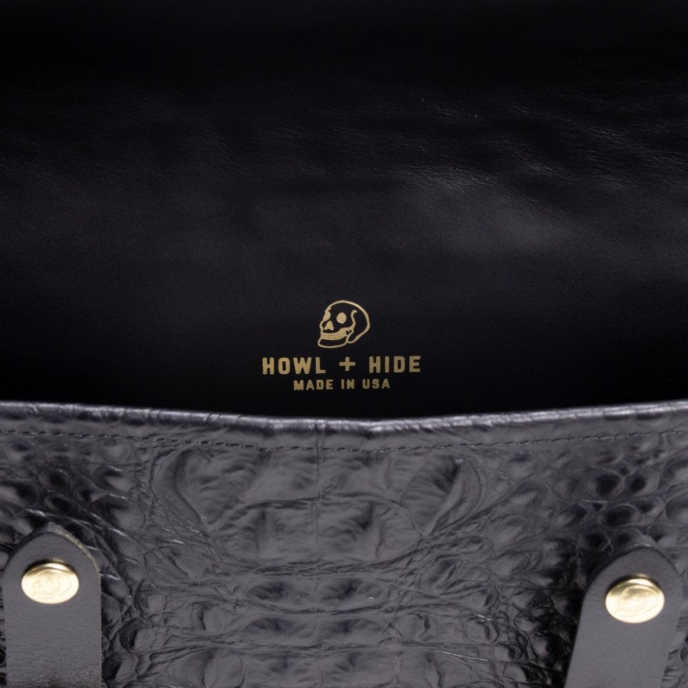 Madison Satchel - Crocodile - Howl + Hide