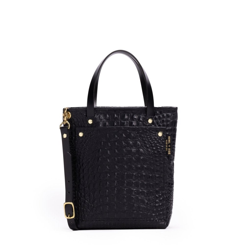 Zipper Shelby Tote - Crocodile - Howl + Hide