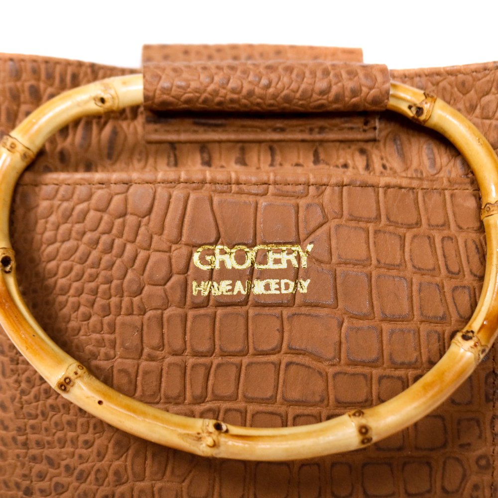 EMBOSSED GROCERY MINI TOTE - Howl + Hide