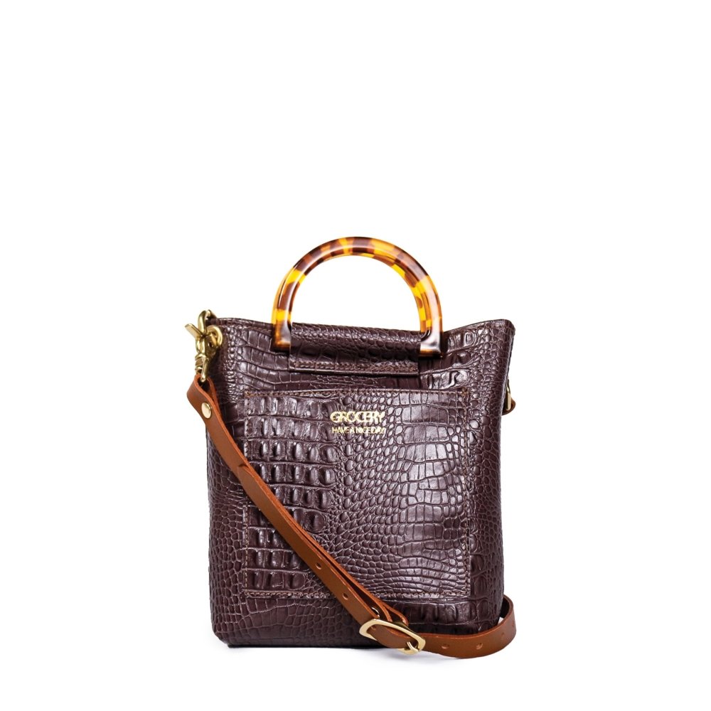 EMBOSSED GROCERY MINI TOTE - Howl + Hide