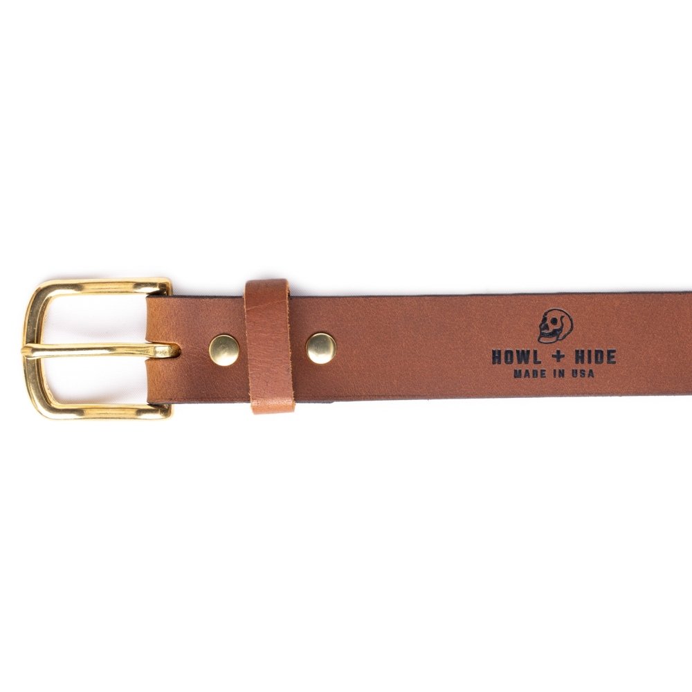 Work Belt - Brown - Howl + Hide