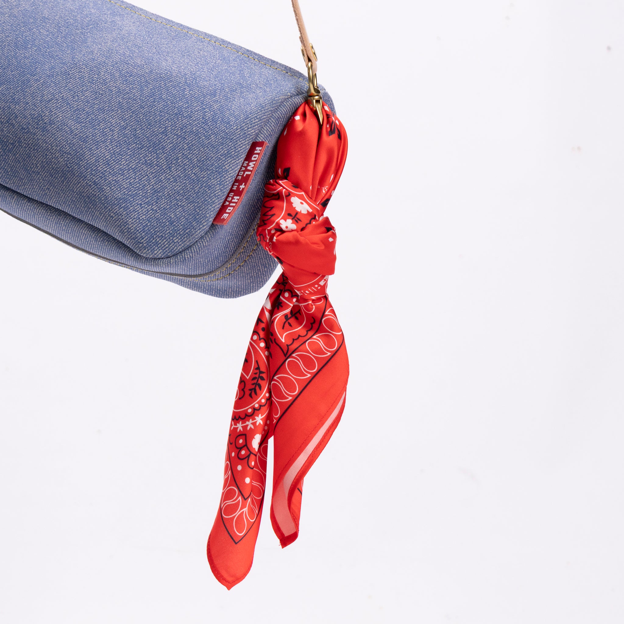 Silk Scarf- Denim Days