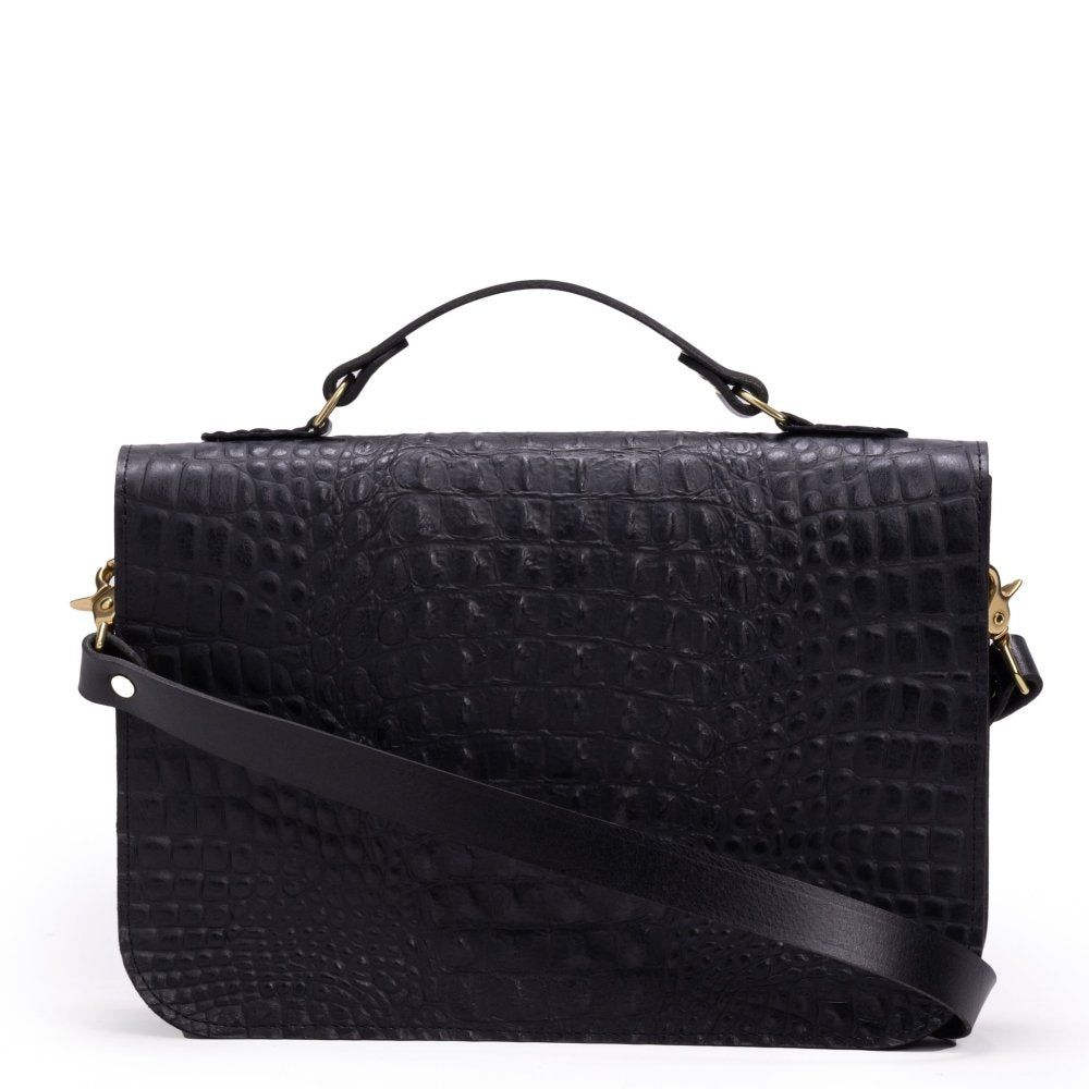 Madison Satchel - Crocodile - Howl + Hide