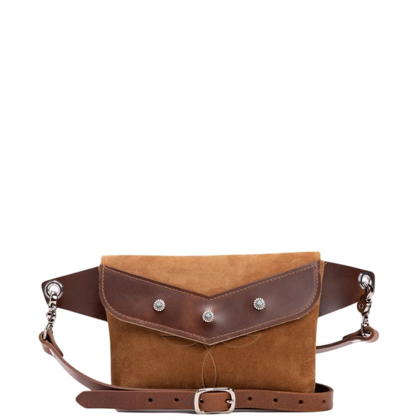 バッグ coyseio SUEDE BELT BAG BROWN SUEDE BELT BAG BROWN - coyseio