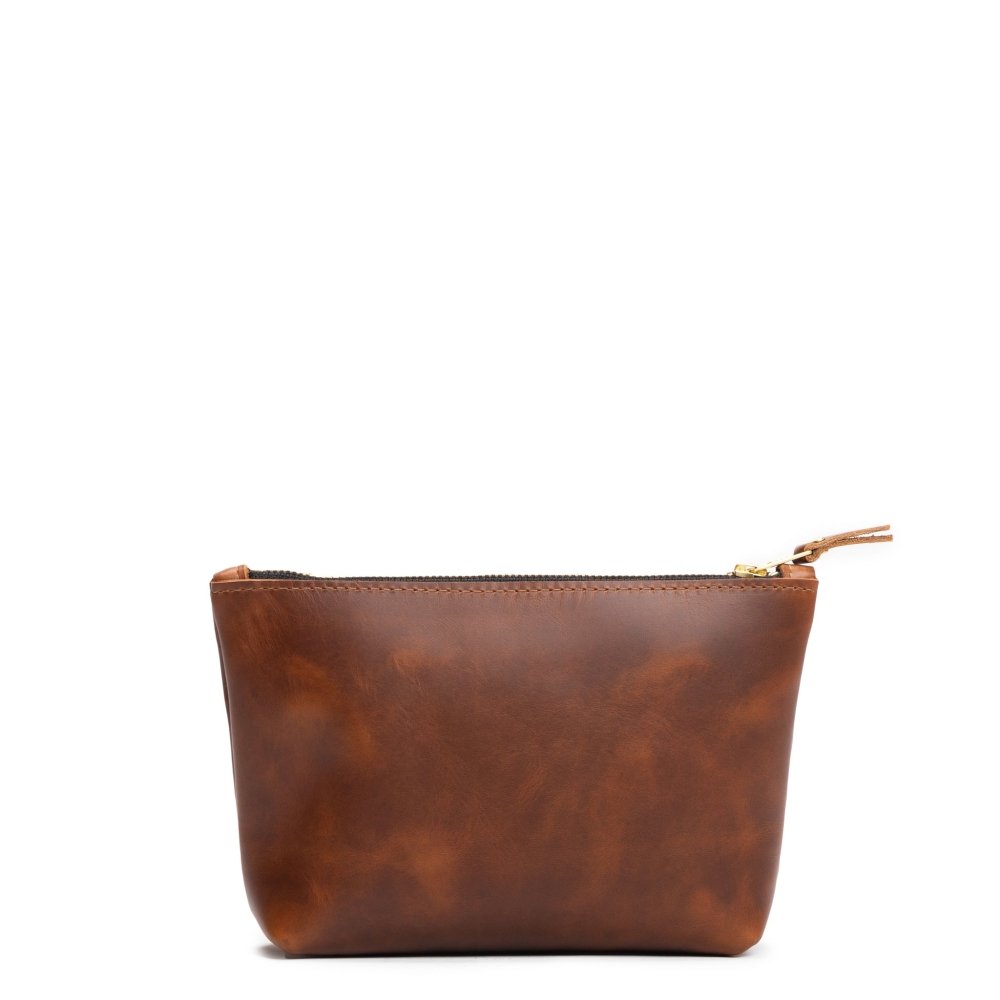 Leather pouch zipper hotsell