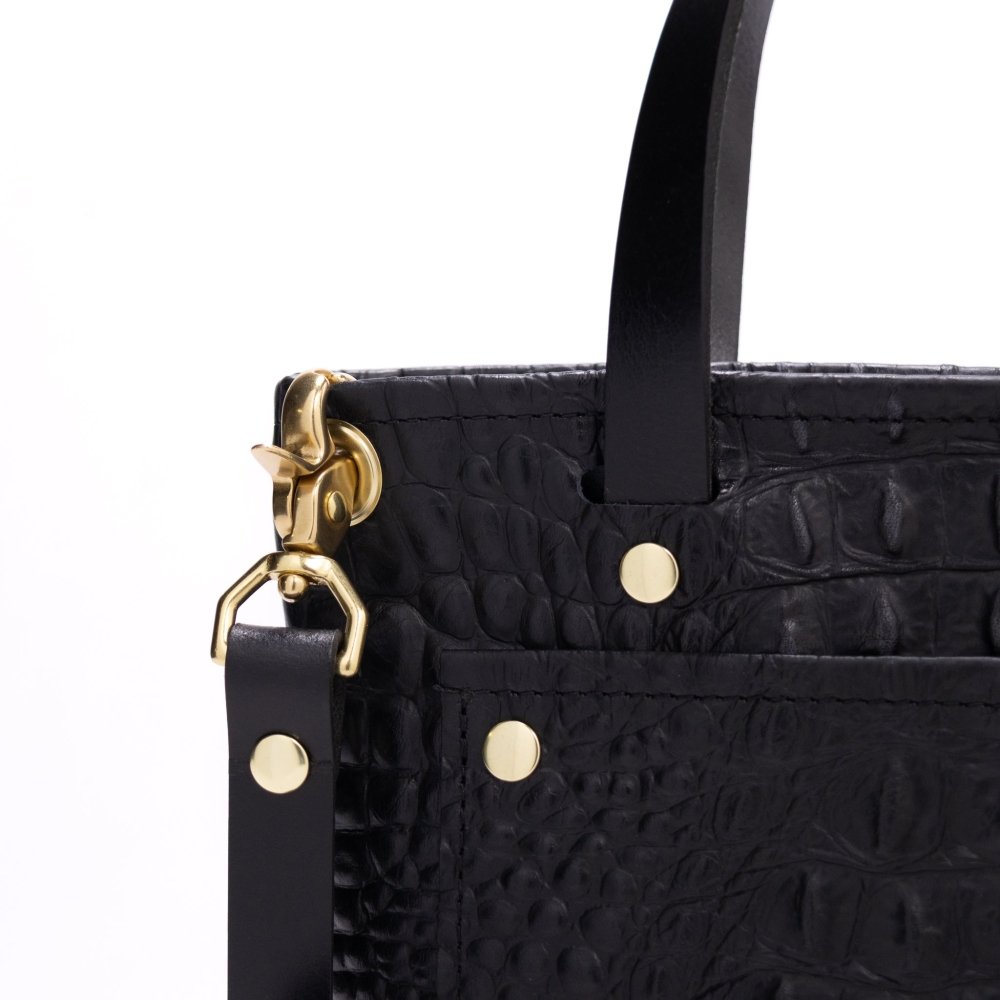 Zipper Shelby Tote - Crocodile - Howl + Hide