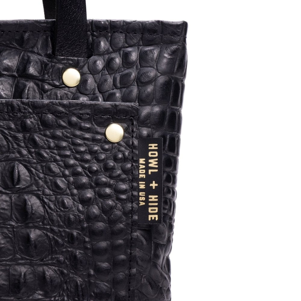 Zipper Shelby Tote - Crocodile - Howl + Hide