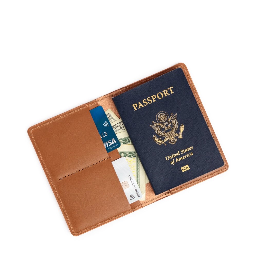  Leather Travel Wallet with Passport Holder - Genuine Leather  Case with RFID Blocking for Men and Women - Passport Wallet, Leather  Folding Wallet for Passports 5.5 x 4 : Clothing, Shoes
