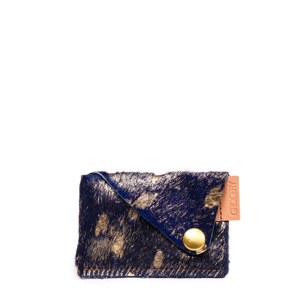 Snap Wallet Blue and Gold